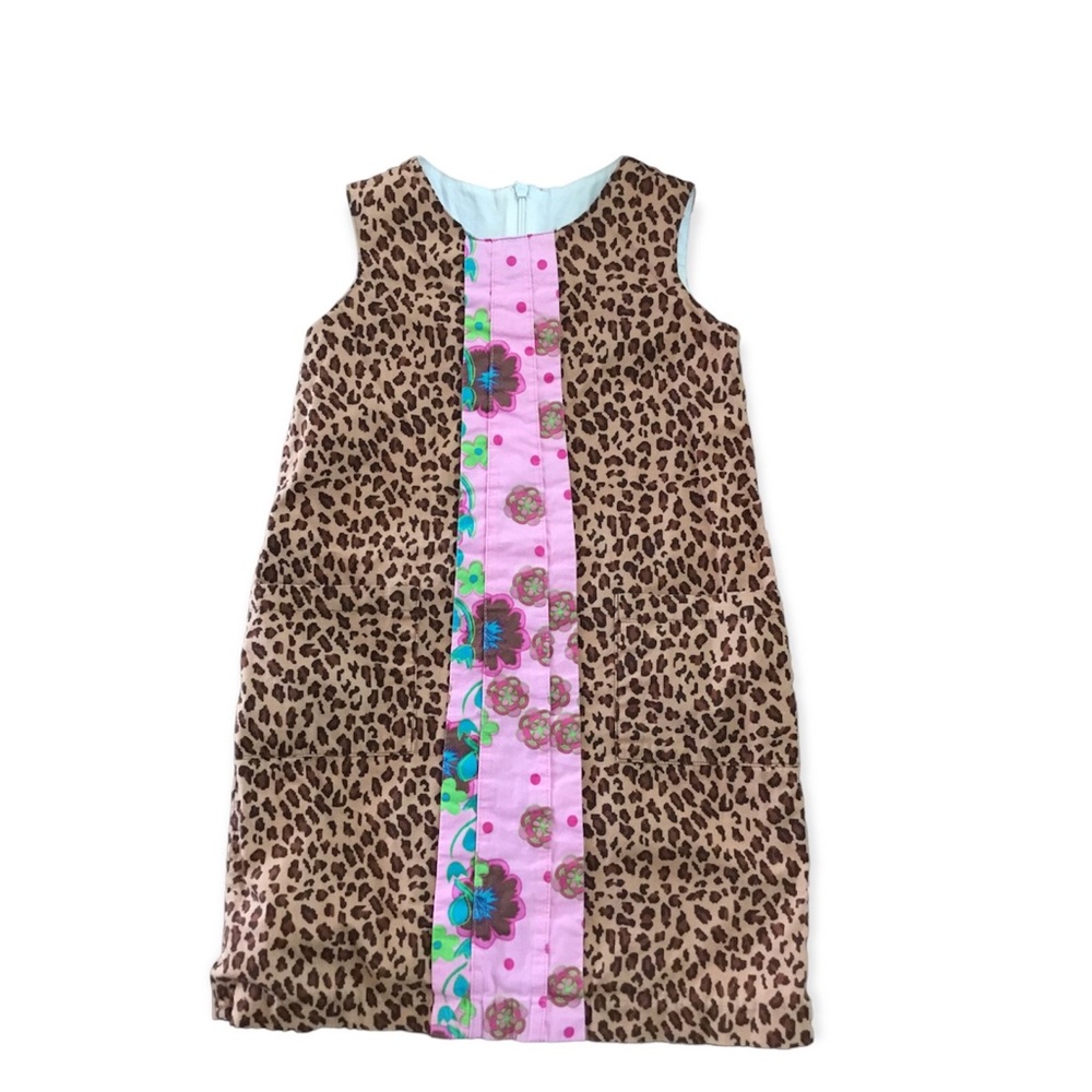 Adorable Animal Print Sleeveless Dress Size 5